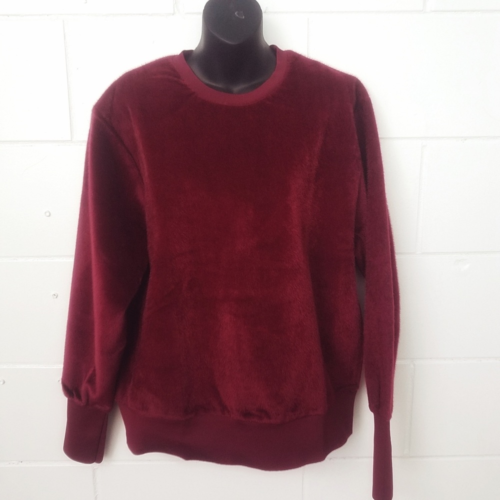 Tov Holy Womens Burgundy Lux Sweater Size M/L